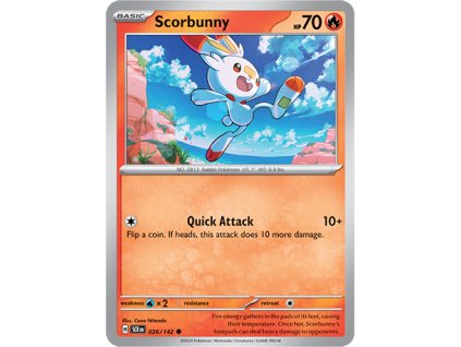 026/142 Scorbunny (Stellar Crown) (varianta reverse holo)