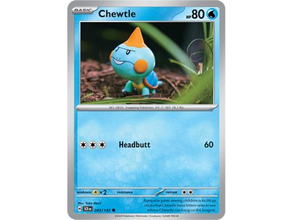 043/142 Chewtle (Stellar Crown) (varianta reverse holo)