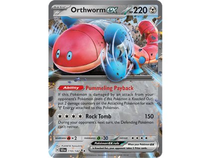 110/142 Orthworm ex (Stellar Crown) (varianta Rare Holo EX)