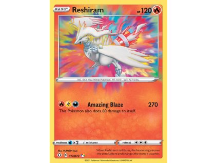 017/072 Reshiram (Shining Fates) (varianta holo)