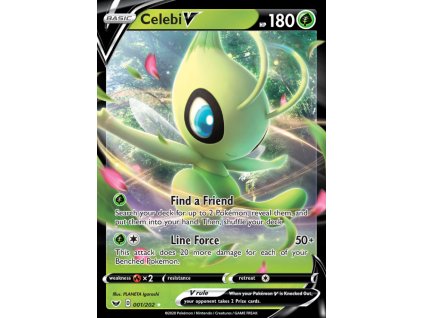 001/202 Celebi V (Sword & Shield Base) (varianta holo)