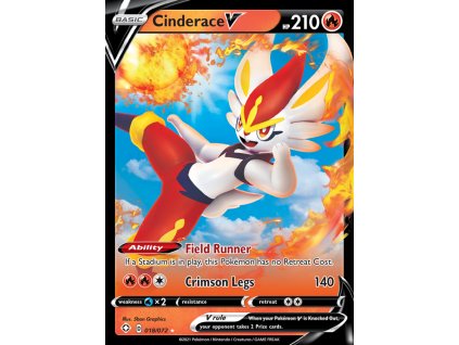 018/072 Cinderace V (Shining Fates) (varianta holo)