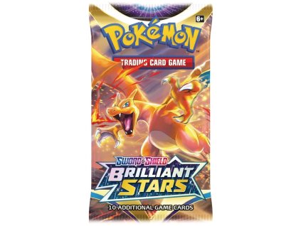pokemon tcg sword shield brilliant stars booster pack 10 karet