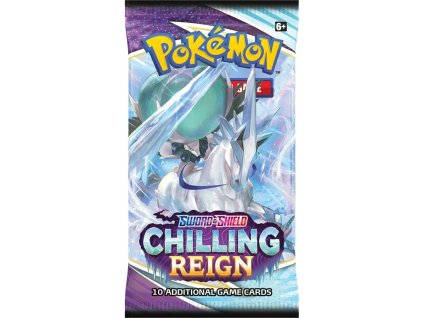 pokemon tcg sword shield chilling reign booster pack 10 karet