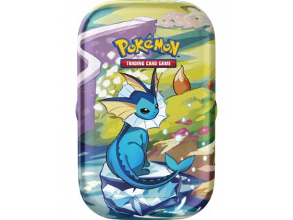 Karetní hra Pokémon TCG: Scarlet & Violet Prismatic Evolutions - Mini Tin: Vaporeon