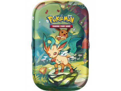 Karetní hra Pokémon TCG: Scarlet & Violet Prismatic Evolutions - Mini Tin: Leafeon