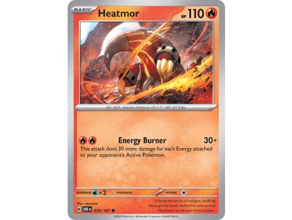 039/197 Heatmor (Obsidian Flames) (Rarity Common, varianta reverse holo)