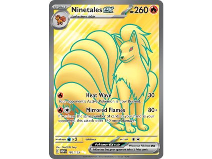 186/165 Ninetales ex (151) (varianta holo)