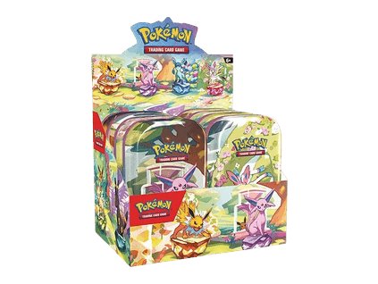 Prismatic Evolutions Mini Tin Display