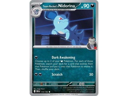 115/182 Team Rocket´s Nidorina (Destined Rivals)