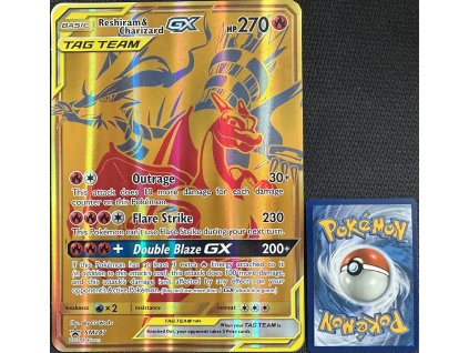 SM247 Reshiram & Charizard GX (SM Black Star Promos) JUMBO