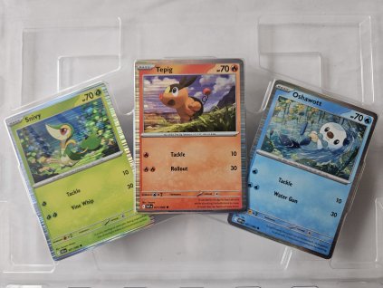001/086 Snivy, 011/086 Tepig, 021/086 Osahawott