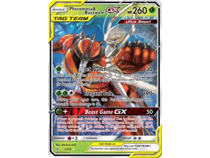 1/214 Pheromosa & Buzzwole GX (Unbroken Bonds)