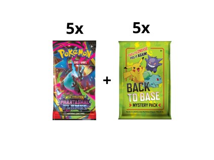 5x Phantasmal Flames Booster Pack + 5x Back To Base Booster Pack