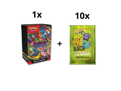 1x Phantasmal Flames Booster Bundle + 10 Back To Base Booster Pack
