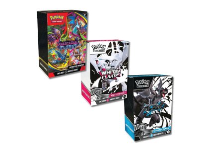 1x Phantasmal Flames Booster Bundle + 1 Black Bolt Booster Bundle + 1 White Flare Booster Bundle
