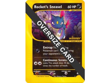 Rocket's Sneasel (BEST 5) Winner Stamp - Jumbo/Oversize