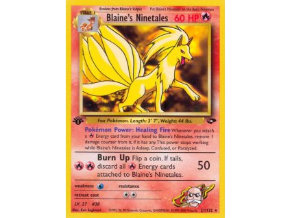 21/132 Blaine's Ninetales (Gym Challenge)