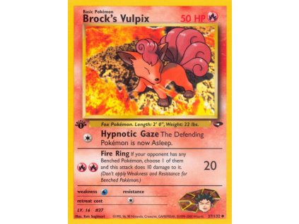 37/132 Brock's Vulpix (Gym Challenge)