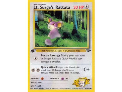 85/132 Lt. Surge's Rattata(Gym Challenge)