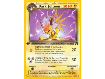 38/82 Dark Jolteon (Team Rocket)