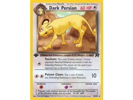 42/82 Dark Persian (Team Rocket)