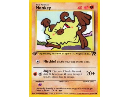 61/82 Mankey (Team Rocket)