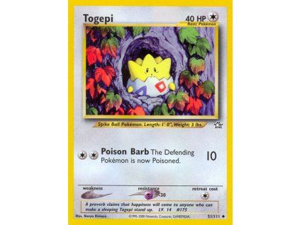 51/111 Togepi (Neo Genesis)