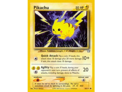 70/111 Pikachu (Neo Genesis)