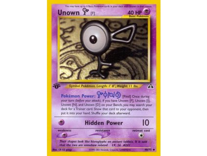 48/75 Unown [F] (Neo Discovery)