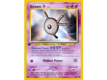 58/64 Unown [K] (Neo Revelation)