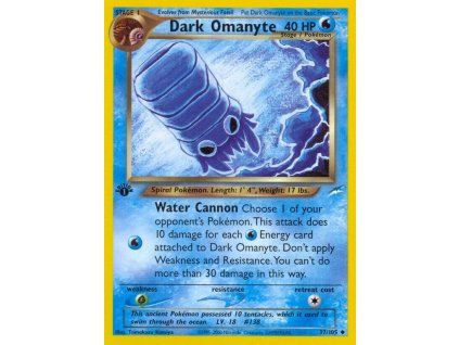37/105 Dark Omanyte (Neo Destiny)