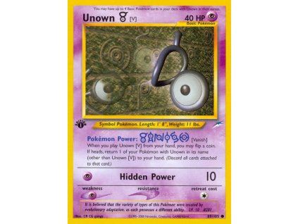 89/105 Unown [V] (Neo Destiny)