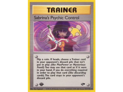121/132 Sabrina's Psychic Control (Gym Challenge)