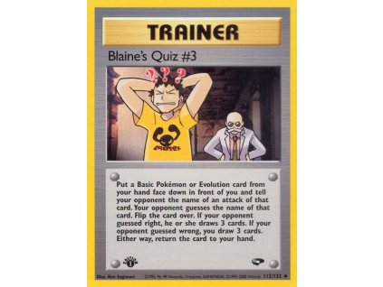 112/132 Blaine's Quiz #3 (Gym Challenge)