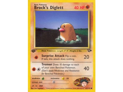 67/132 Brock's Diglett (Gym Challenge)
