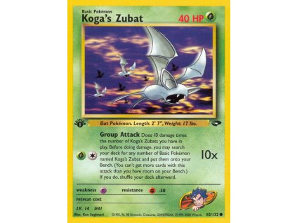 83/132 Koga's Zubat (Gym Challenge)
