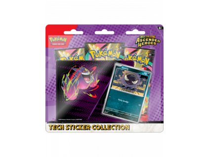 karetni hra pokemon tcg mega evolution ascended heroes gastly tech sticker collection 375w