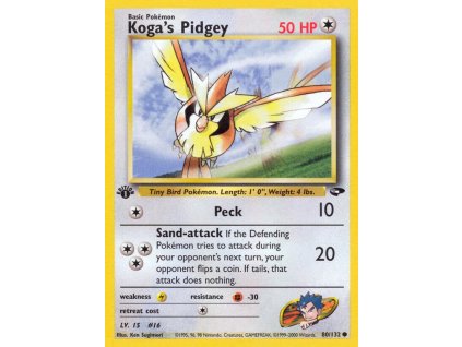 80/132 Koga's Pidgey (Gym Challenge)