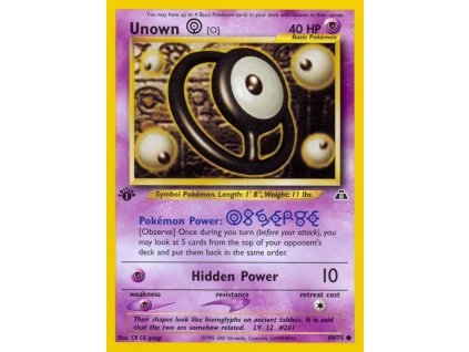 69/75 Unown [O] (Neo Discovery)