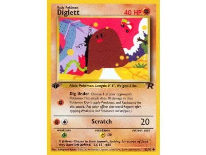 52/82 Diglett (Team Rocket)