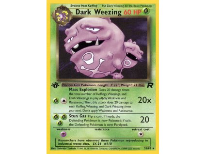 31/82 Dark Weezing (Team Rocket)