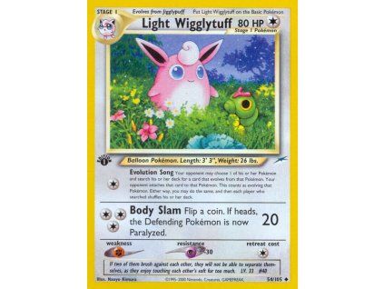 54/105 Light Wigglytuff (Neo Destiny)