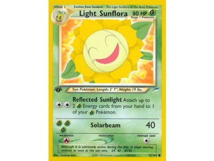 72/105 Light Sunflora (Neo Destiny)