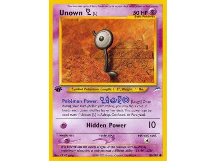 86/105 Unown [L] (Neo Destiny)