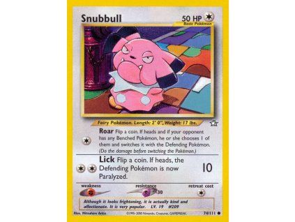 74/111 Snubbull (Neo Genesis)