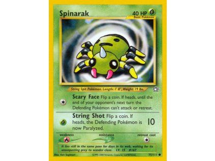 75/111 Spinarak (Neo Genesis)