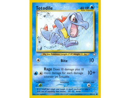 80/111 Totodile (Neo Genesis)
