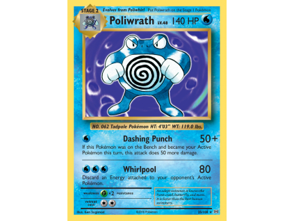 025/108 Poliwrath (Evolutions XY) (varianta reverse holo)