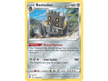 110/189 Bastiodon (Astral Radiance) (varianta reverse holo)